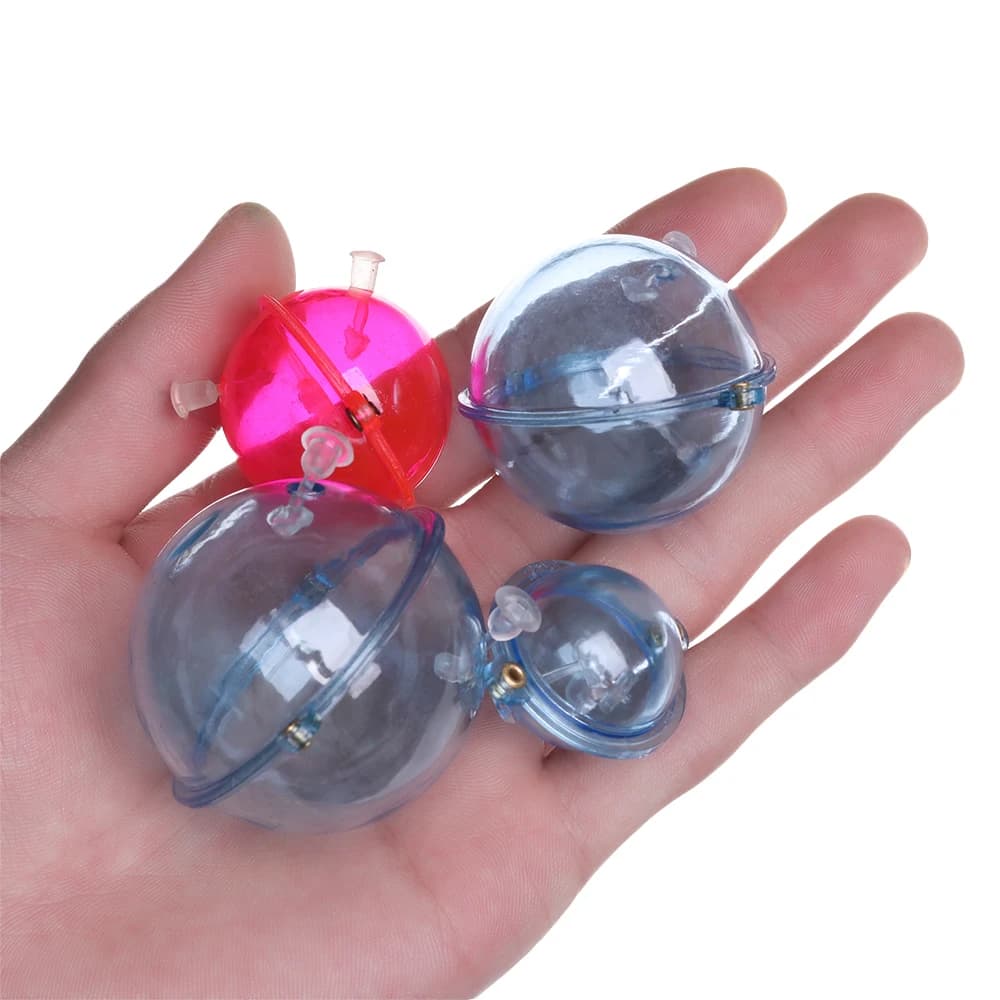 5 boules flottantes ABS 4 types - Flotteurs bulles pêche mer bleu rouge 25-47mm outils extérieur