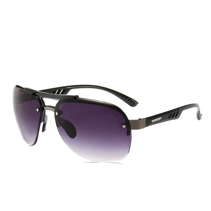 Lunettes de soleil vintage pilote pêche - Cadre PC classique verres teintés conduite UV400