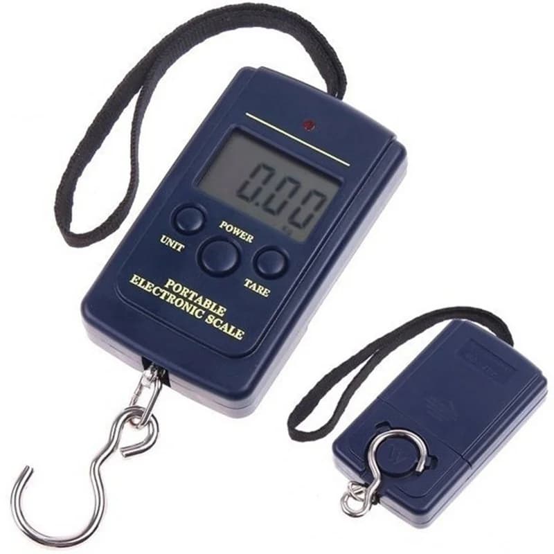 Balance digitale FLYSAND Mini 40kg x 10g pour pêche, voyage et bagages - Pèse-bagages électronique précis