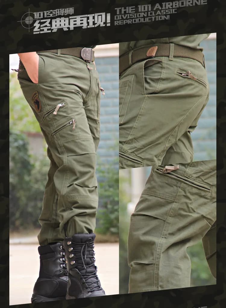 Pantalon de combat noir décontracté - Polyvalence parfaite pêche airsoft et activités outdoor
