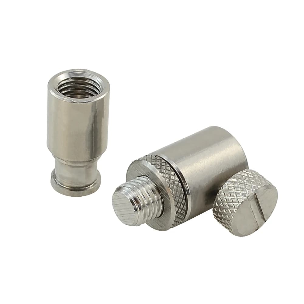 Connecteur rapide inox pour alarmes carpe et rod pod - Fixation instantanée AQ202 pour pêche statique