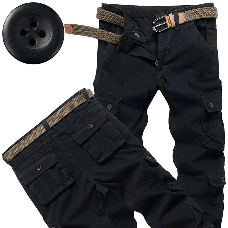 Pantalon cargo tactique homme pour pêche et randonnée - Confort optimal qualité premium jogger