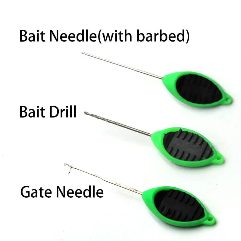 Aiguille à bouillettes et perles pour carp fishing - Outil de montage hair rigs et chargement appâts