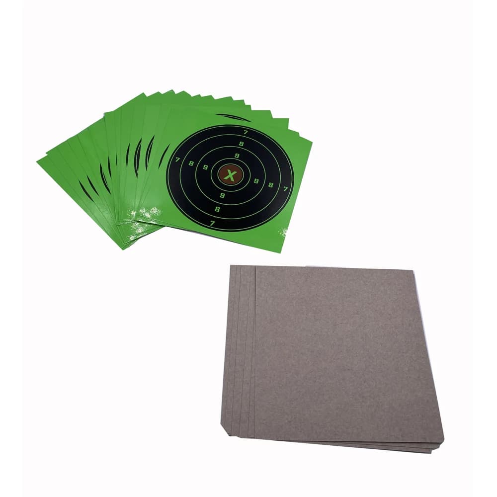 20 cibles carton éclaboussures réactives 14x14cm 17x17cm pour piège à plombs tir précision