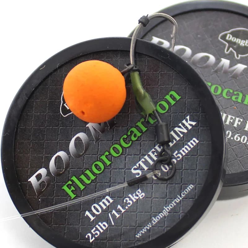 Bas de ligne fluorocarbone pour pêche à la carpe en combi rig et chod rig 15