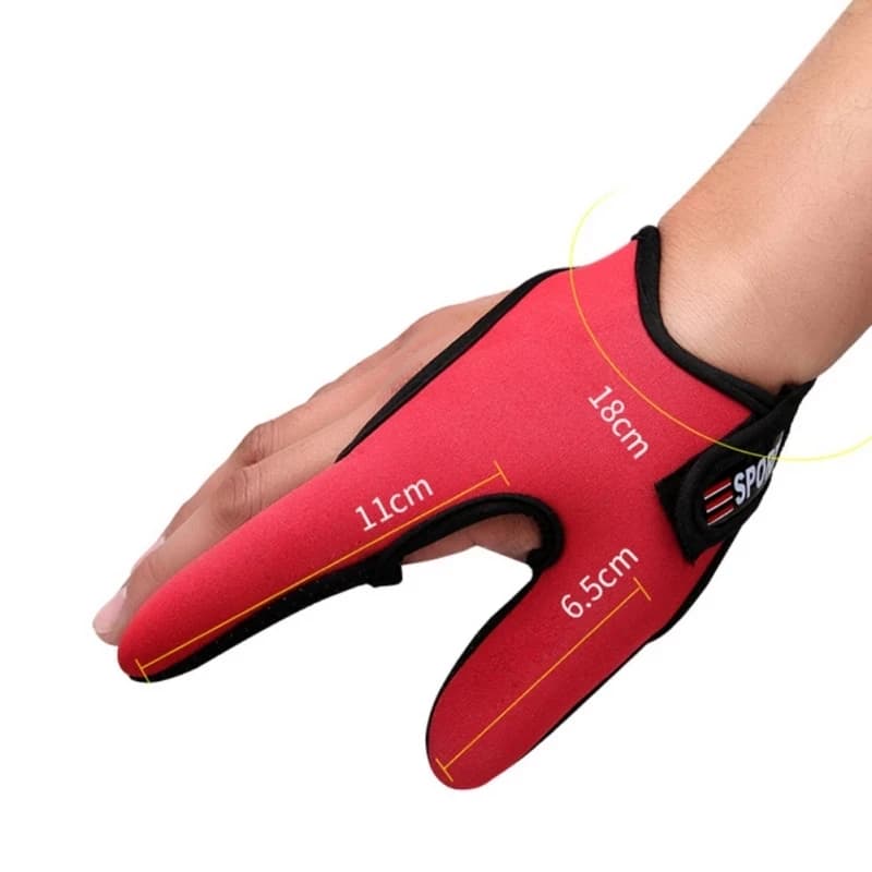 Gants de pêche 2 doigts anti-dérapants et anti-coupures, respirants pour pêche carpe et extérieur