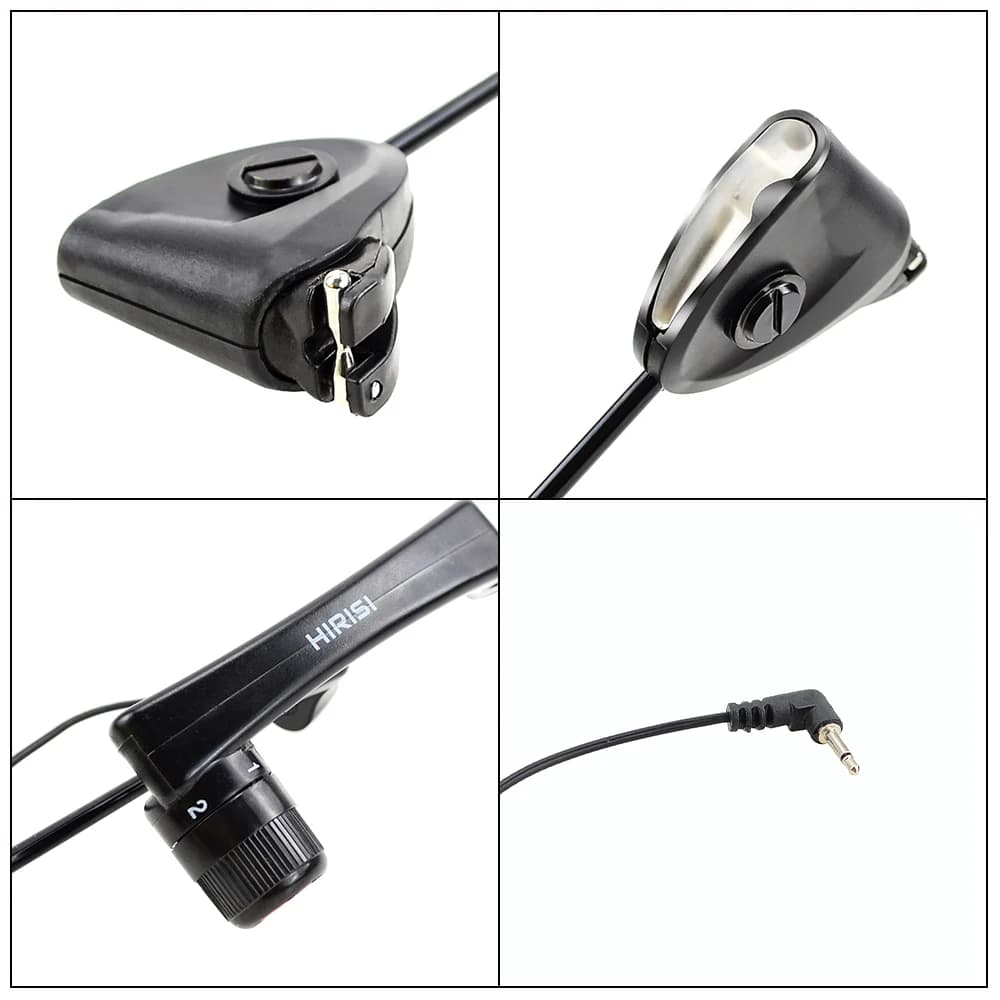 Set de swingers B2005 pour pêche à la carpe avec boîtier, alarme et indicateurs LED lumineux