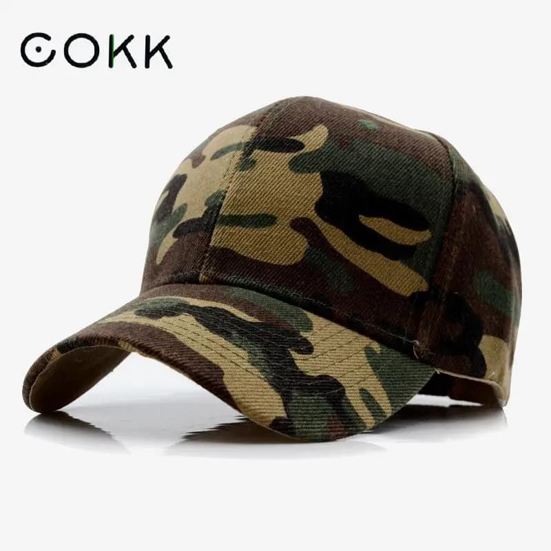 Casquette camouflage COKK pour pêche - Snapback unisexe armée - Gorras homme femme pas cher