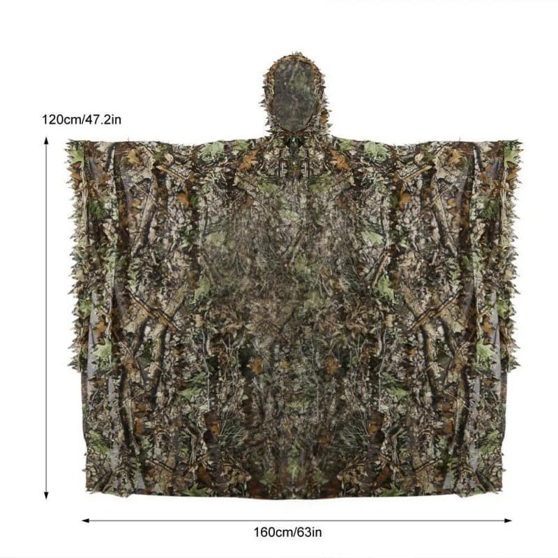 Tenue pêche légère lin feuilles d'érable 3D - Combinaison respirante photographie pêche observation ornithologique
