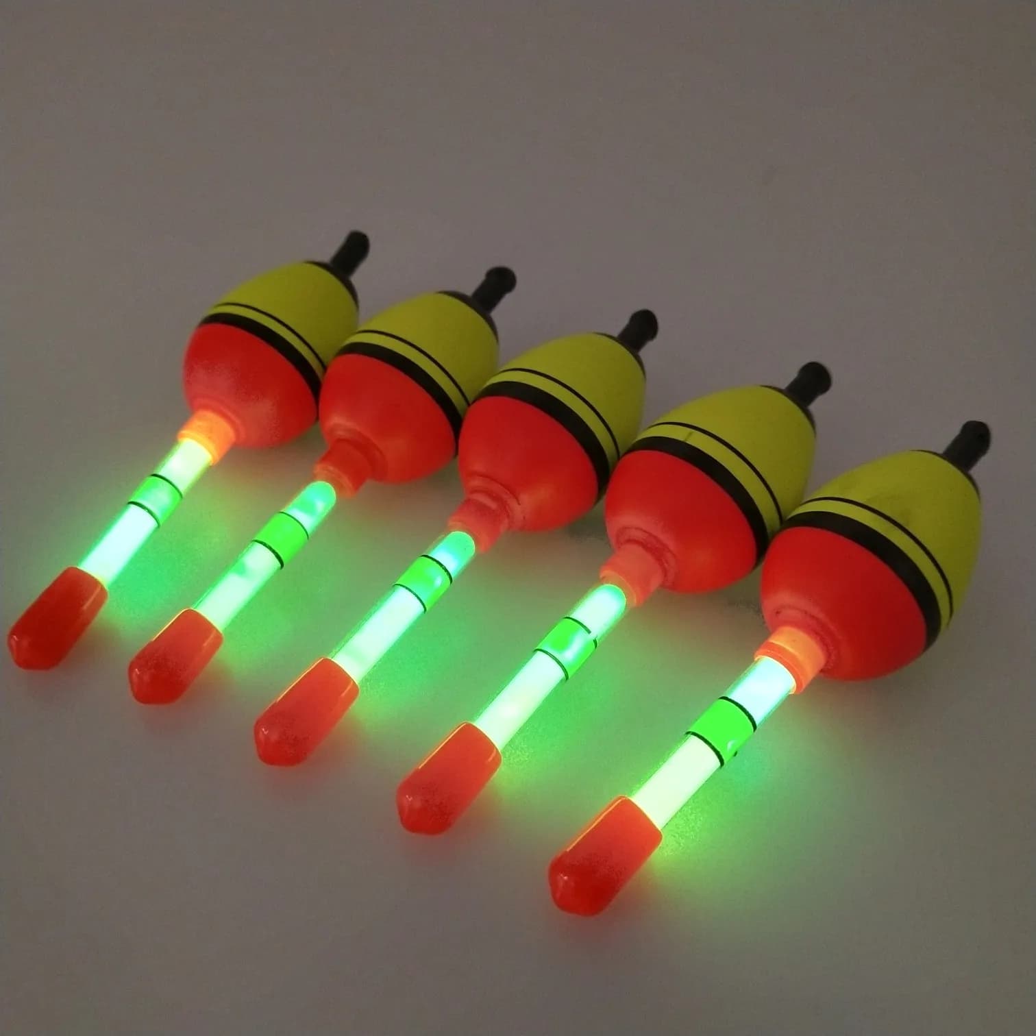 2 Flotteurs Nuit Lumineux 5g Compatibles Lightstick EVA Pêche Flotteurs Nocturnes Bobber B364