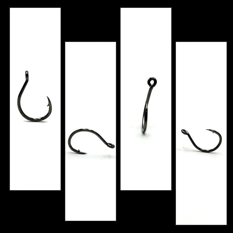 Hameçons pour carpe 20 pièces en acier carbone avec ardillon pour montages de pêche spécifiques