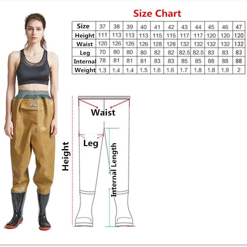 Waders de pêche PVC une pièce imperméables antidérapants pour rivière jardin lavage auto