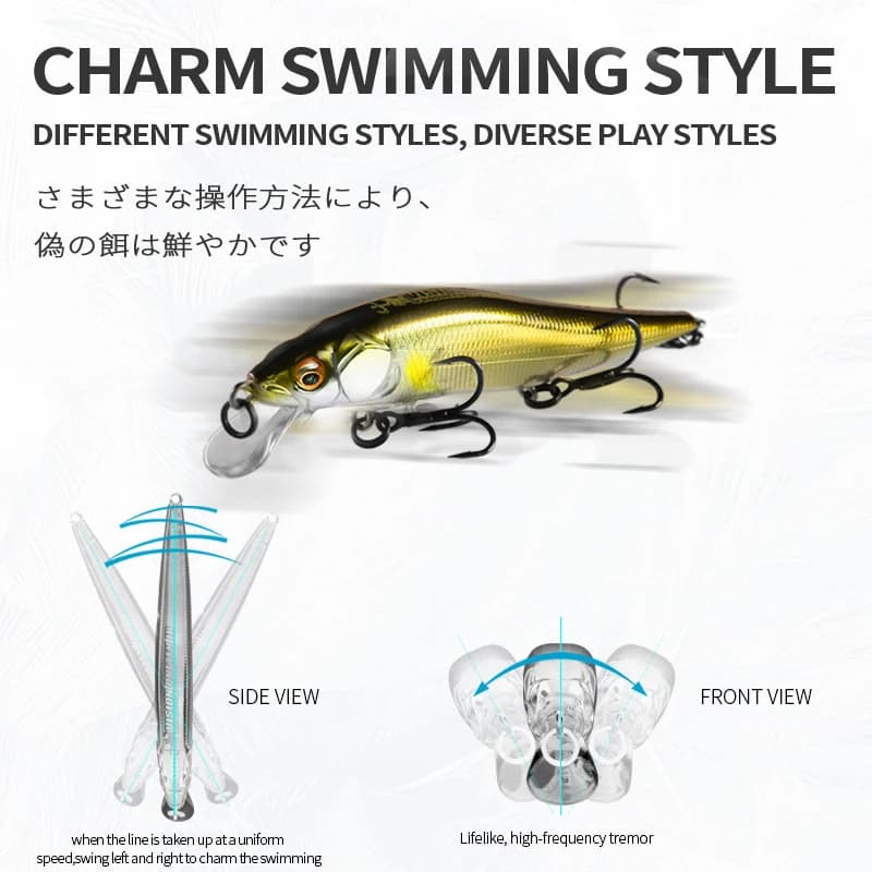 Leurre pêche leurre minnow wobbleur 10g 9.8cm pour truite brochet prédateur qualité professionnelle
