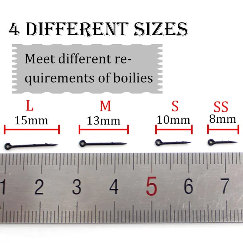 30 aiguilles montage Ronnie Rig carpe - Accessoires pêche asticots pop up bouillettes