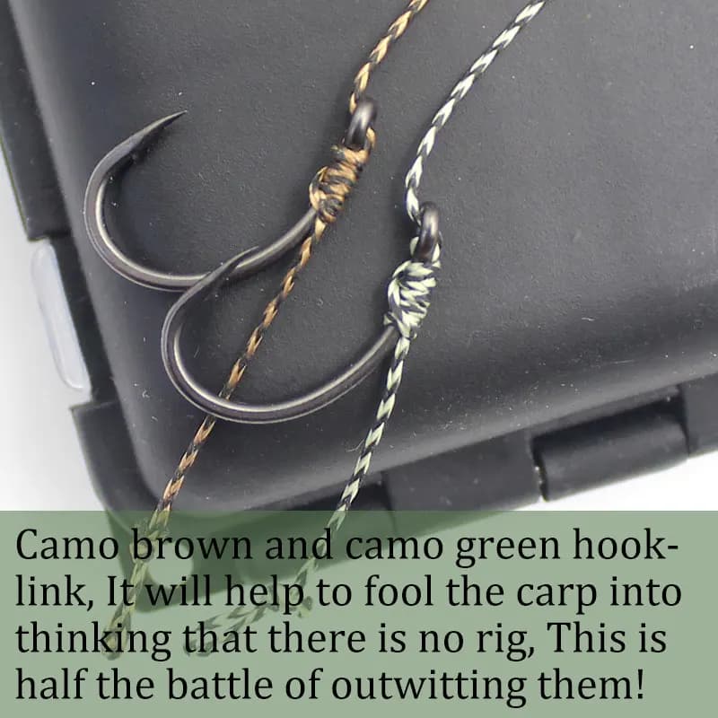 Ligne carp fishing 20m soft hook link - Bas de ligne 8 brins non gainé pour hair rig - 15LB/25LB/35LB