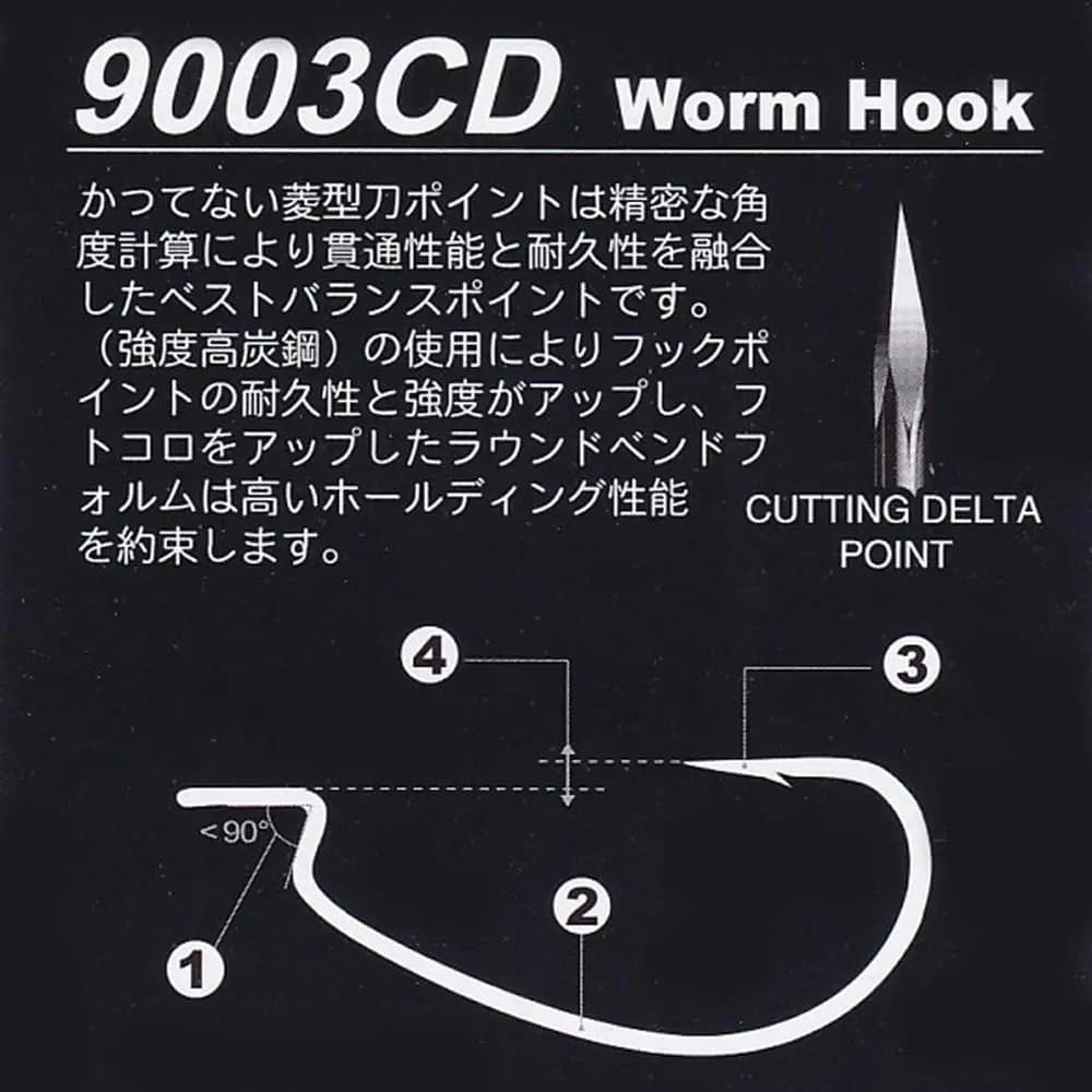 Hameçons Texan Offset BKK 9003CD Premium pour truite et perche - Acier haute carbone qualité pêche