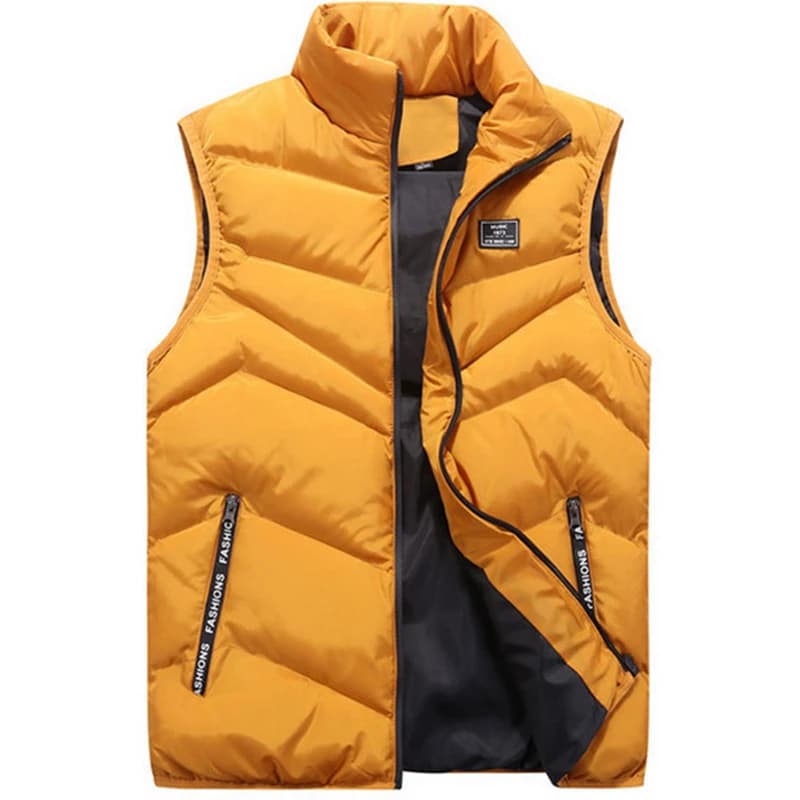 Gilet grande taille épais en coton pour pêcheurs, sans manches et confortable tailles larges jusqu'à 8XL
