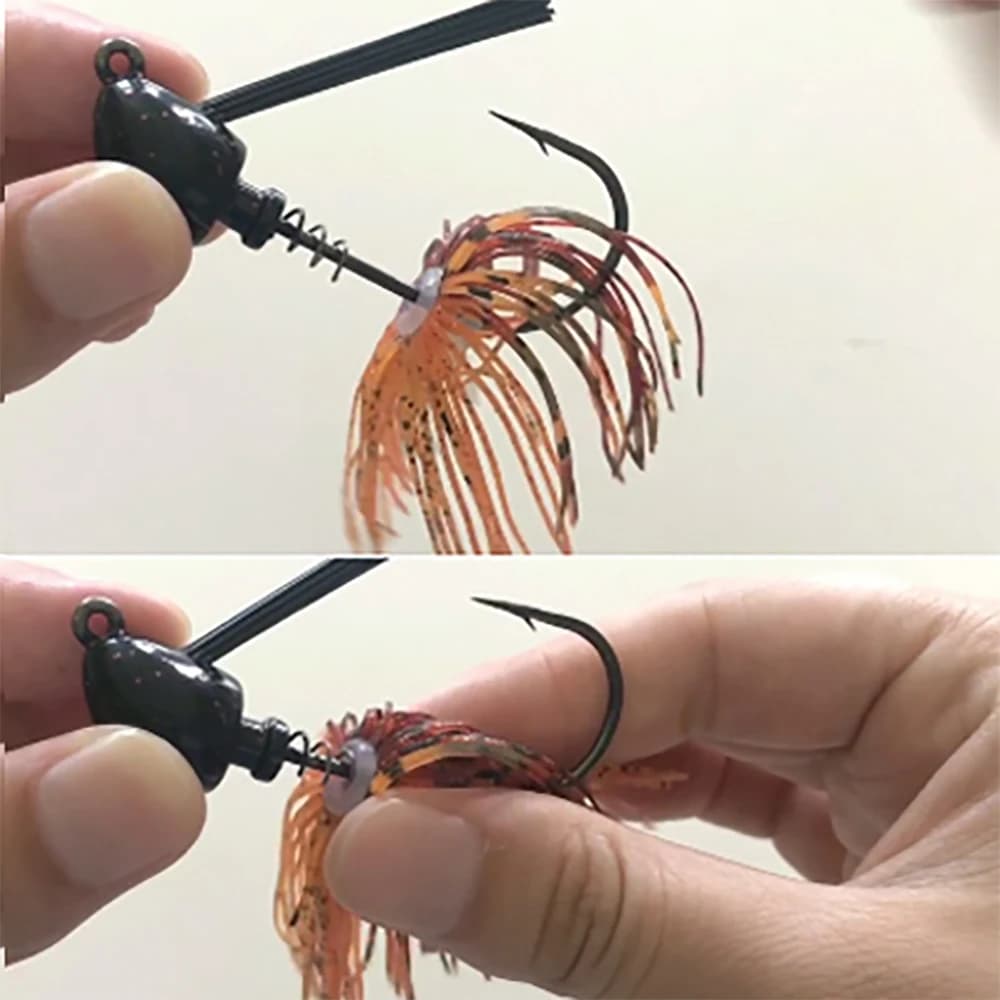 Lot de 3 à 10 jupes parapluie silicone 64mm 88 brins pour buzzbait et spinnerbait, accessoires pêche