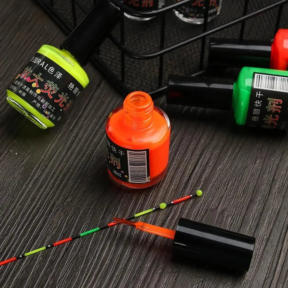 Flotteurs de pêche fluorescents peints à la main pour une visibilité optimale en eau trouble