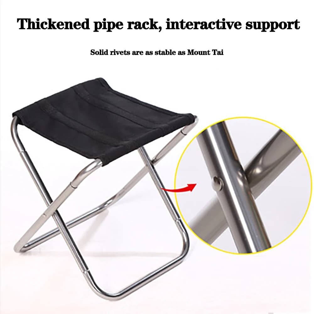 Tabouret pliant ultra léger pêche portable pour déplacements rapides entre spots rivière