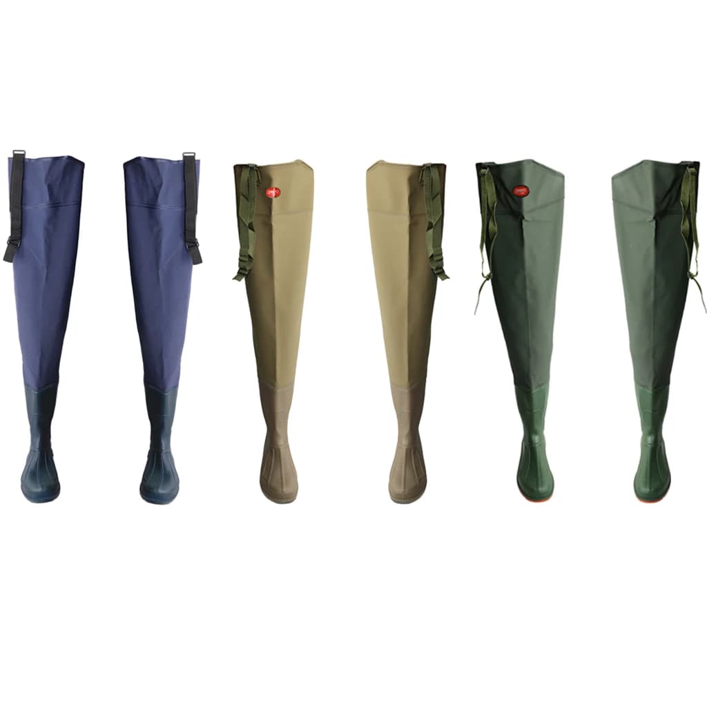 Bottes de pêche cuissardes étanches genou hautes waders pour pêche en rivière
