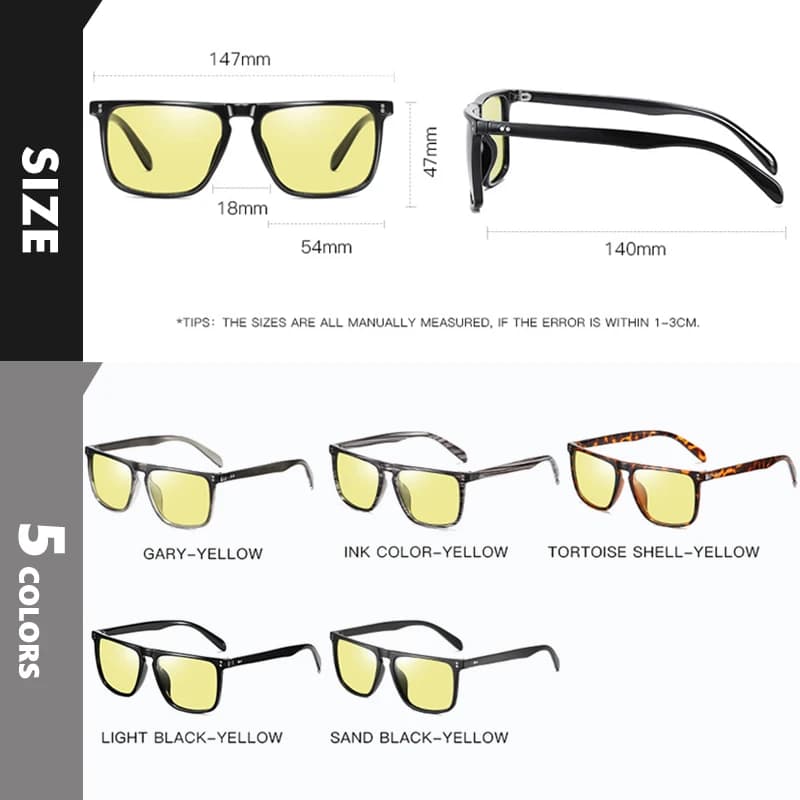 Lunettes photochromiques polarisées pour pêche - Vision jour/nuit avec protection anti-éblouissement