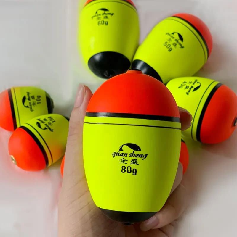 Flotteur de pêche EVA flottant 10g à 150g, bobo élastique pour pêche en roche et surf-casting