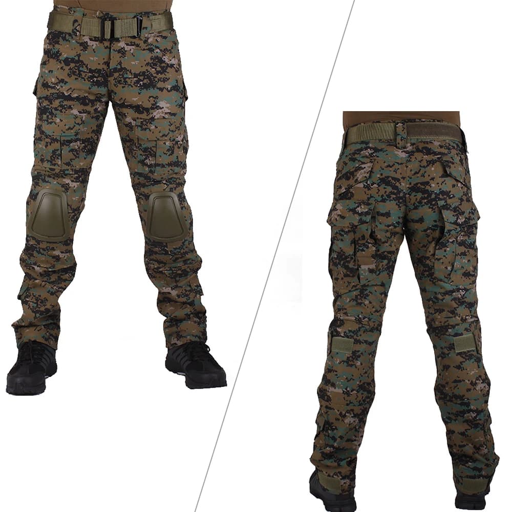Uniforme combat jungle digital VULPO pêche cosplay militaire genouillères coudières Ghillie