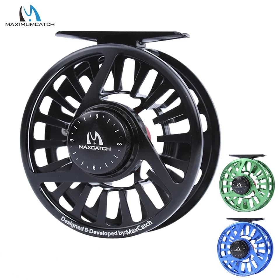 Moulinet à mouche MAXIMUMCATCH AVID 1-9WT aluminium usiné micro drag réglable ultra léger pêche performance