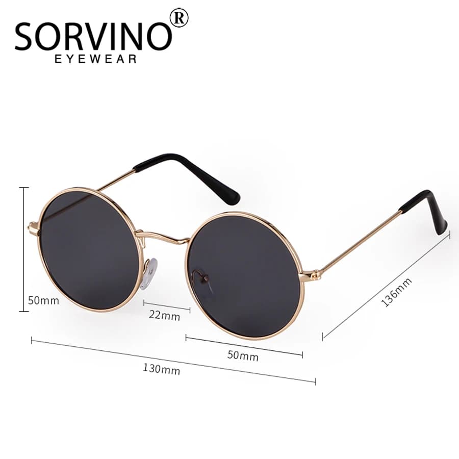 Lunettes de soleil steampunk SORVINO - Verres rouges vintage luxe - Homme et femme - Pêche et style