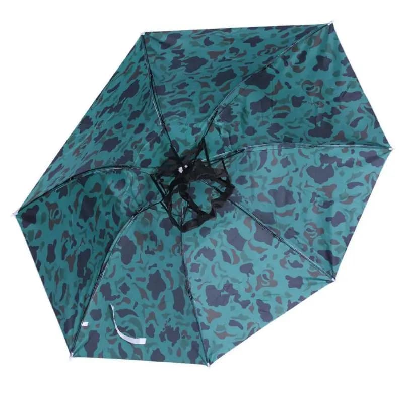 Parapluie chapeau pêche 95cm anti-UV pliable 3 sections - Protection pluie et soleil hommes femmes