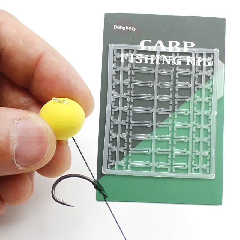 5 Cartes Stop Beads pour Montages Carp Fishing - Pop Up Boilies Stopper Hair Rigs Accessoires