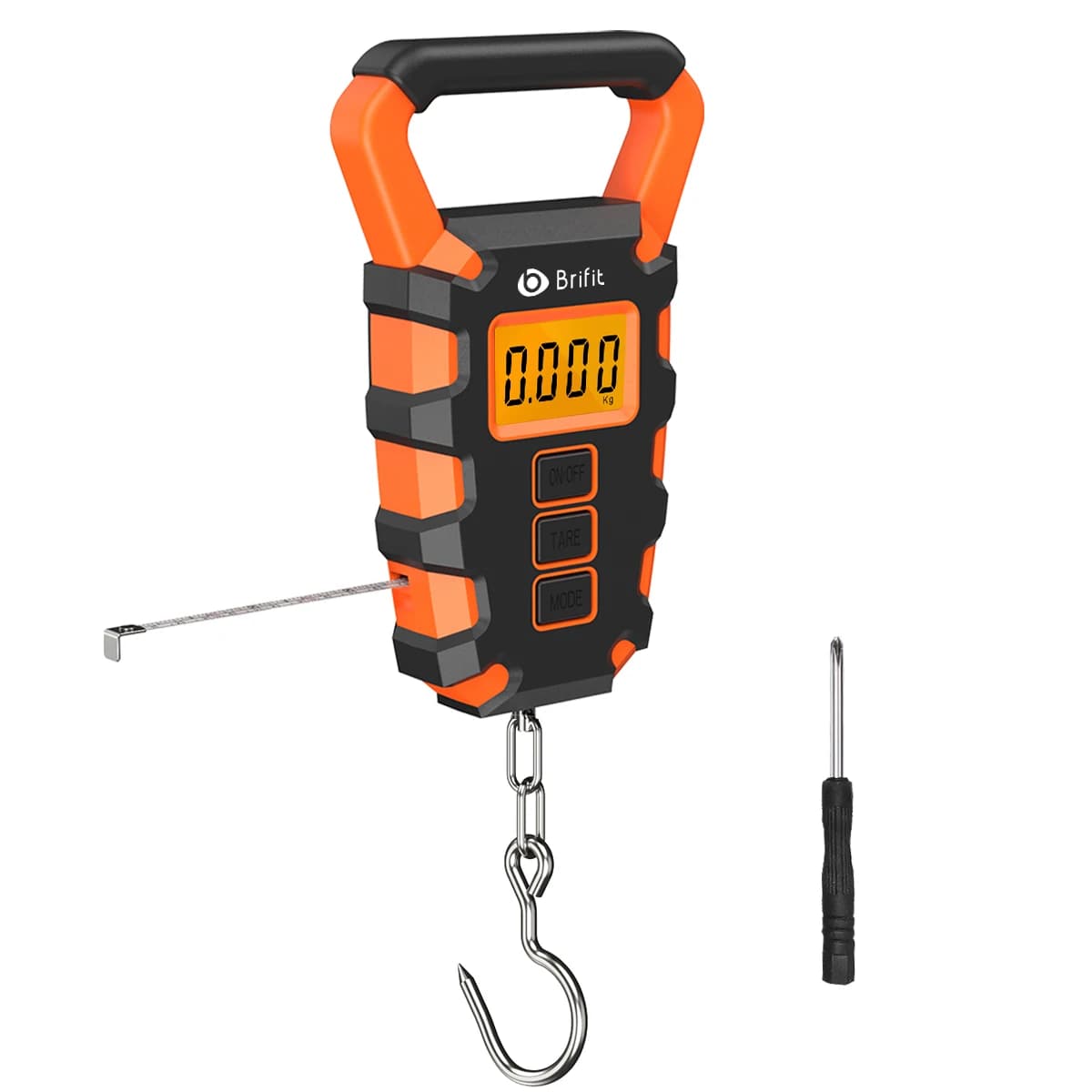Pèse-personne numérique pêche 50kg avec règle balance cuisine et bagages portable