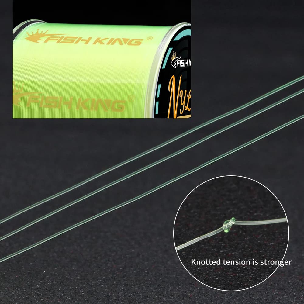 Ligne de pêche nylon FISH KING 300m/500m 4.13-34.32LB matériau japonais pour pêche à la carpe