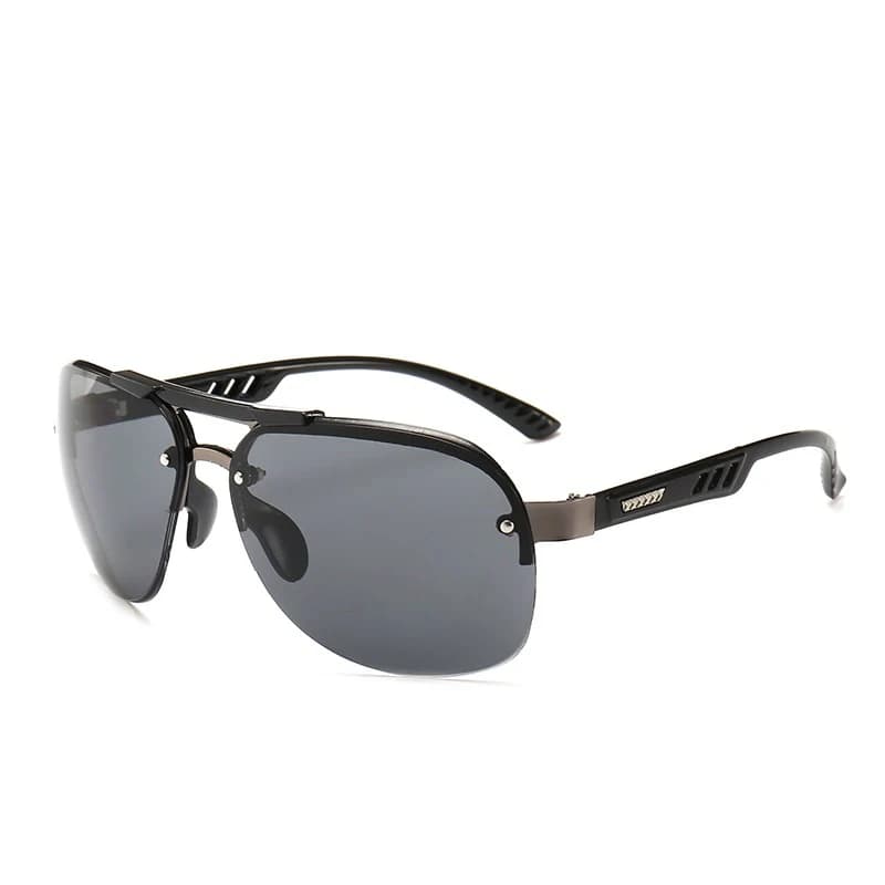 Lunettes de soleil vintage pilote pêche - Cadre PC classique verres teintés conduite UV400