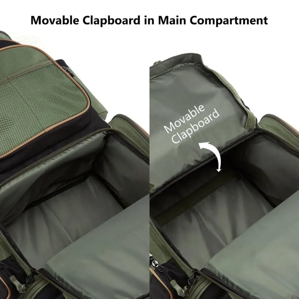 Sac à dos pêche tactique Bassdash léger - Boîte à matériel souple avec protection pluie intégrée