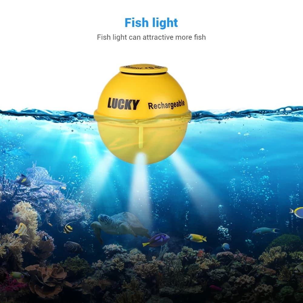 Sonar de pêche sans fil Lucky FF718LIC-WLA écran couleur détecteur poissons portable 45m batterie rechargeable