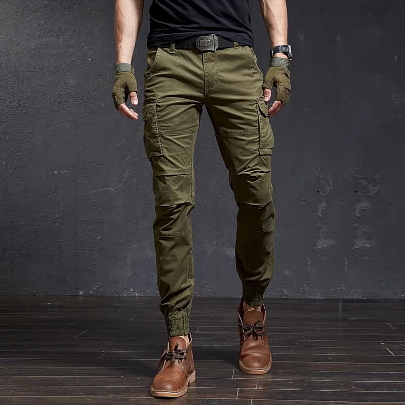 Pantalon cargo camouflage slim homme - qualité premium pour streetwear Harajuku et pêche urbaine
