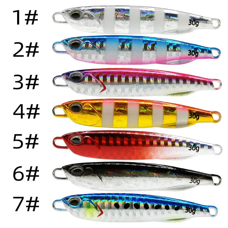 Leurre métal casting japonais 2021 10-50g - spoon de rivage pour jigging et pêche du bar