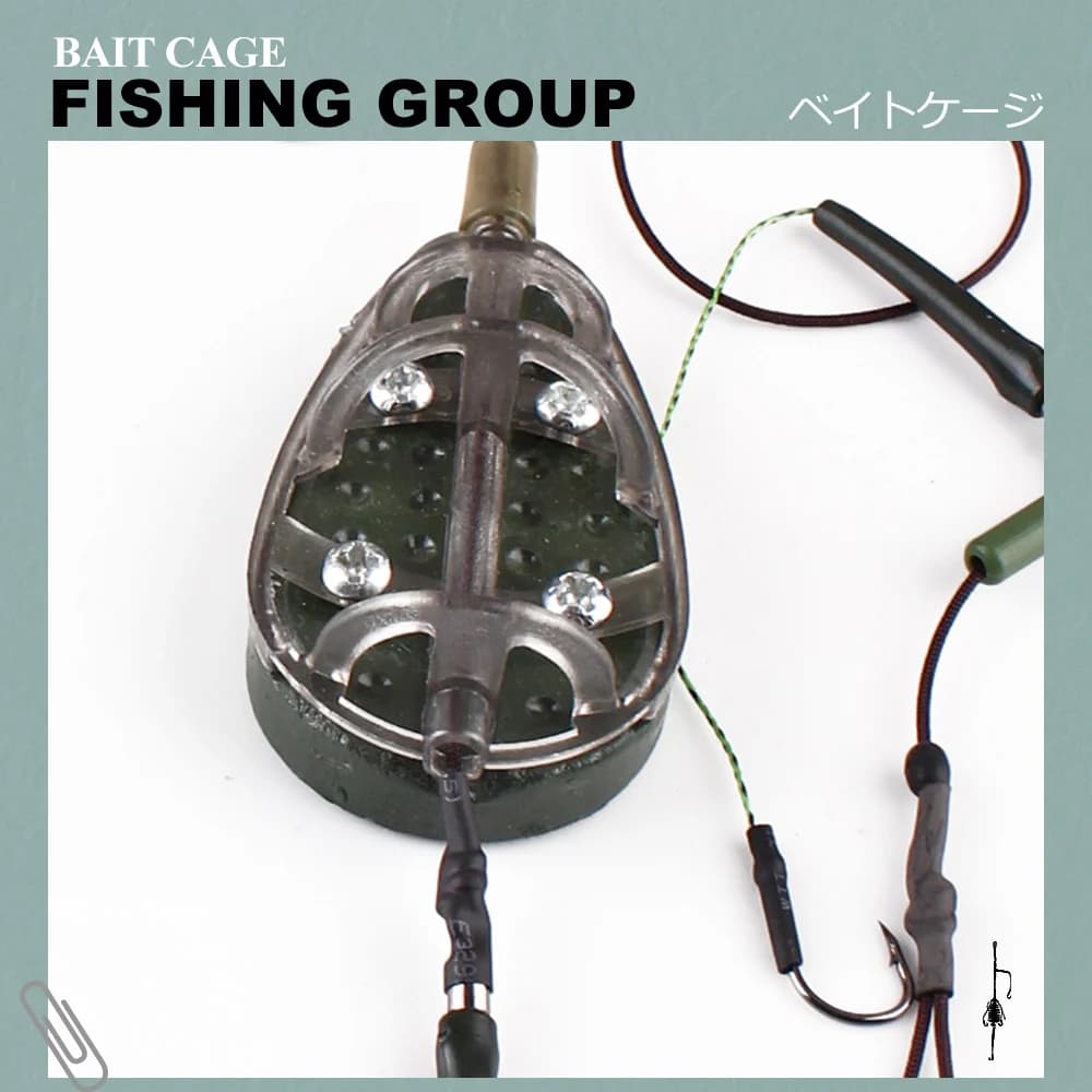 Cage amorce métallique FISH KING 30g-100g pour carp fishing - leurre artificiel et accessoires