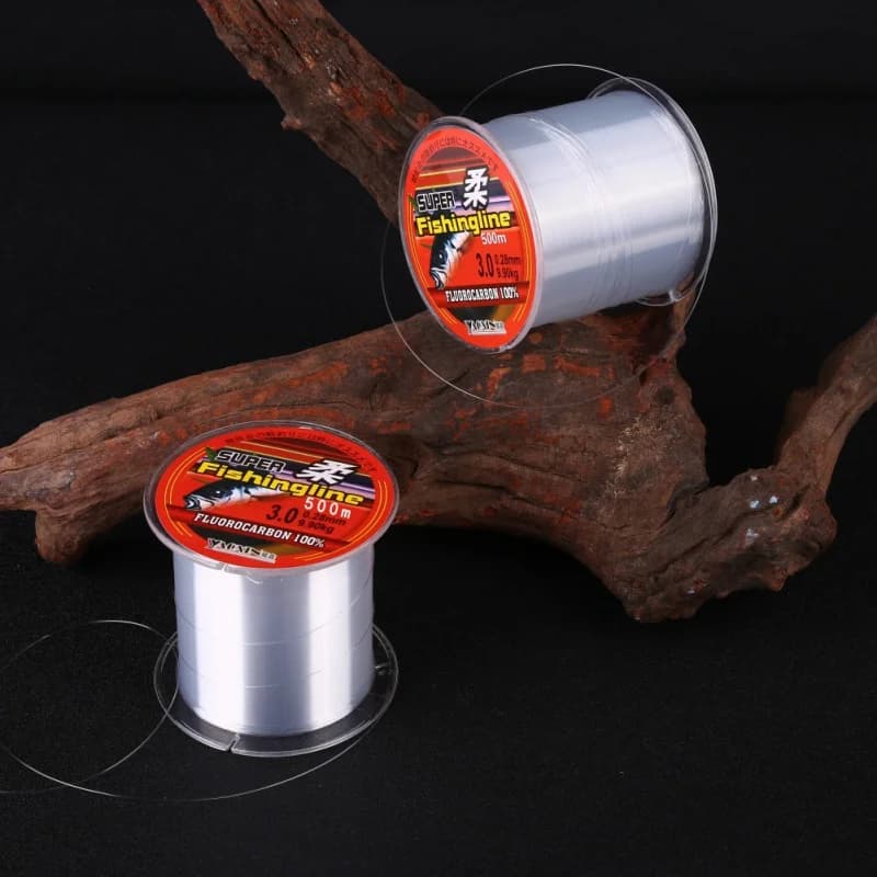 Lignes nylon multifilament 500m transparentes super fortes - pêche mer rivière résistance optimale