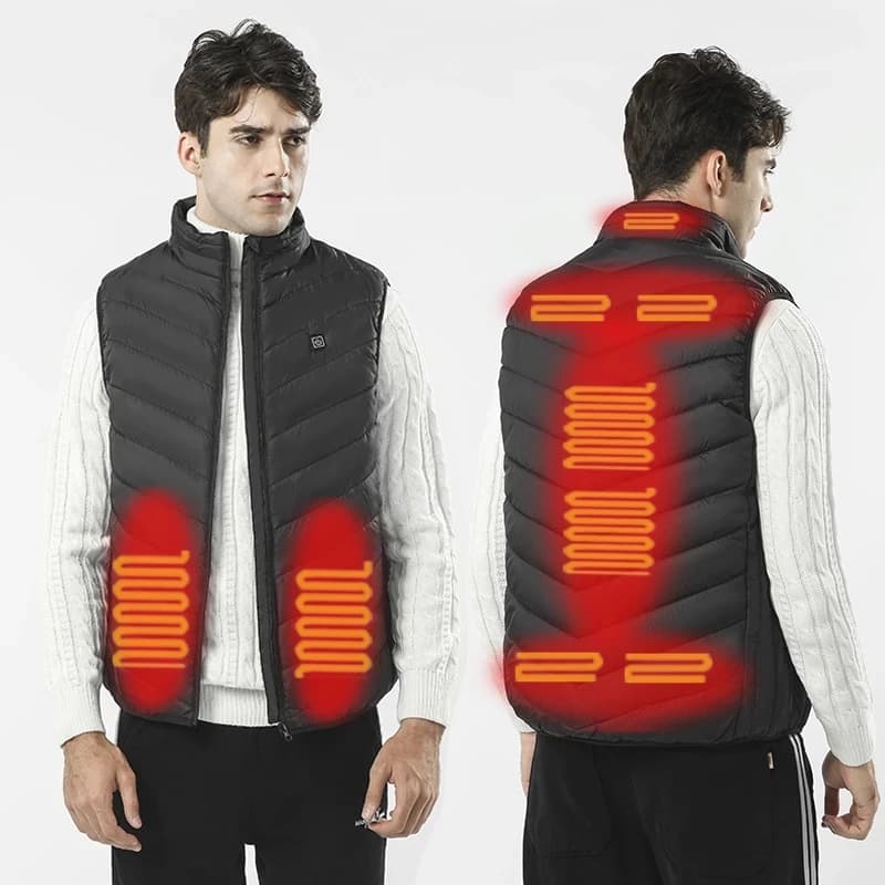 Veste chauffante 17 zones mode homme femme manteau intelligent électrique thermique chasse hiver