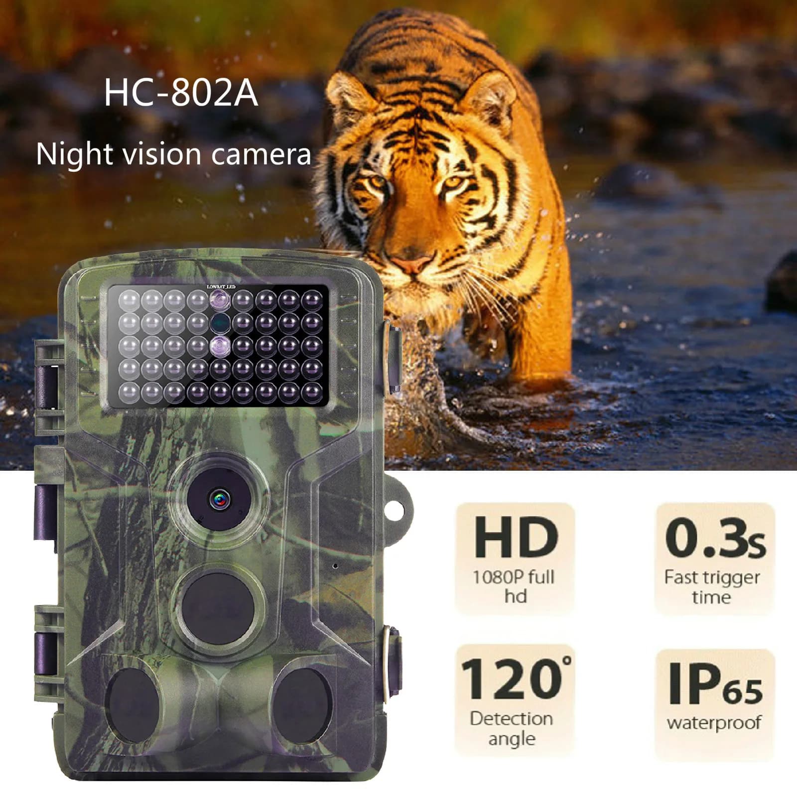 Suntekcam HC802A 20MP 24MP caméra trail étanche vision nocturne pour piégeage photo