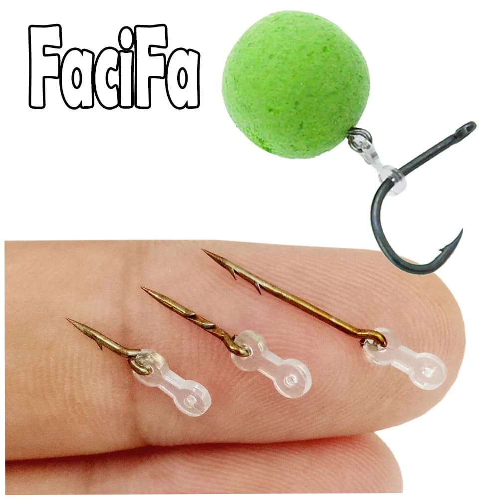 12 pièces piques appât métal carpe accessoires sting boilies pin élastique corn Ronnie hair rig