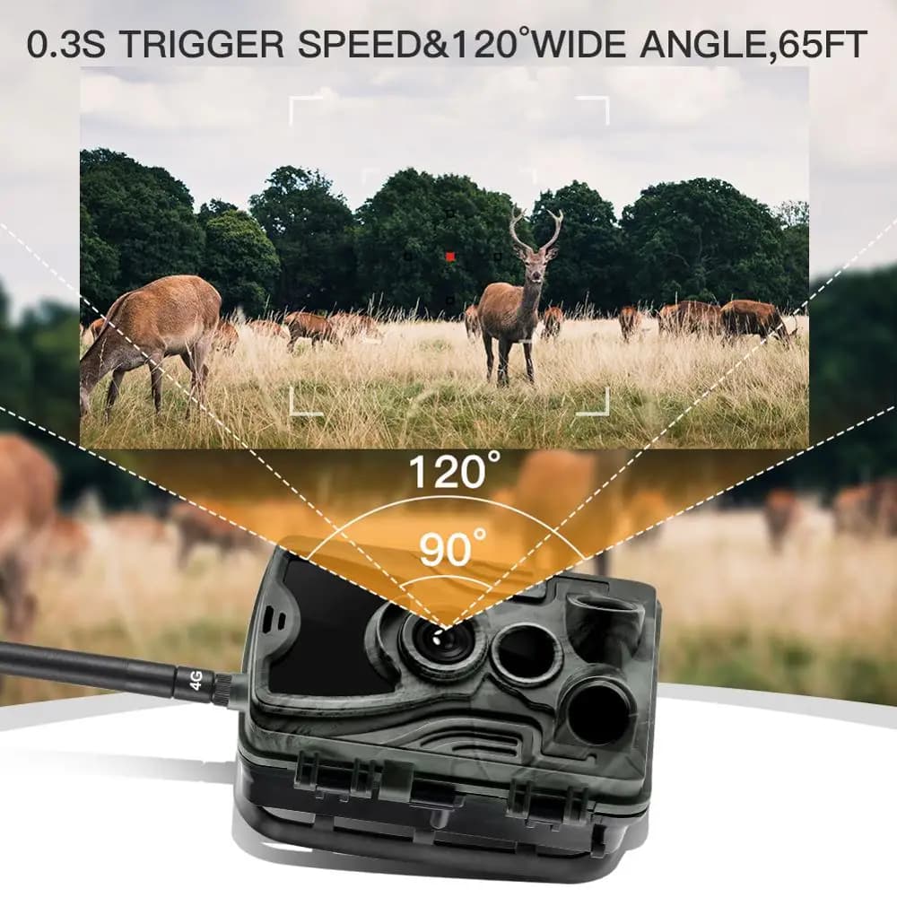 Caméra 4G HC801PRO 30MP 4K avec APP cloud gratuit pour surveillance faune et pêche France