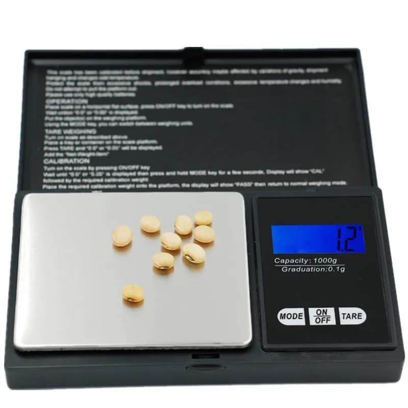 Balance électronique portable 1000g 0.01g - Pèse-bijoux or et accessoires pêche haute précision digitale