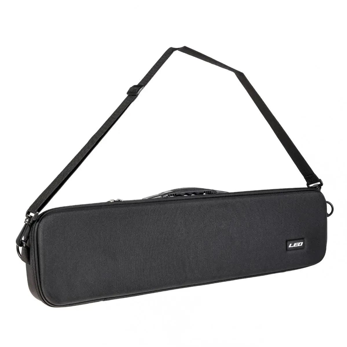 Boîte pêche portable EVA épaisse 64x16x7cm, coffre rigide rangement cannes moulinets leurres outils
