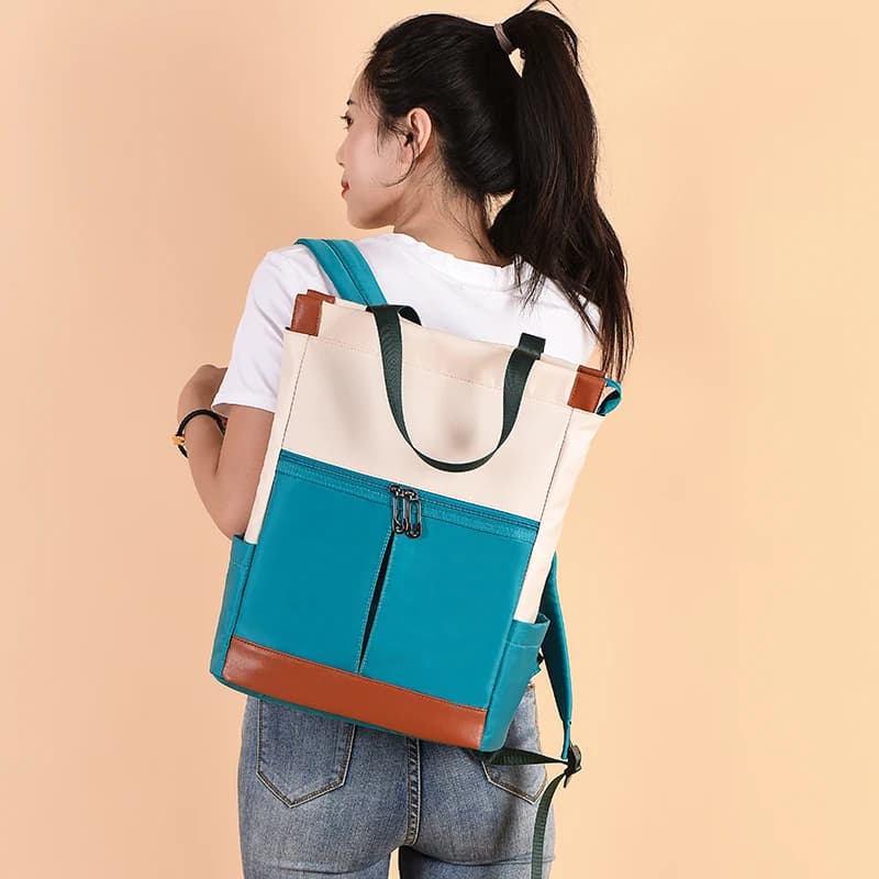 Sac à dos femme 2023 étanche Oxford - Grand sac à dos mode pour adolescentes, école et week-end