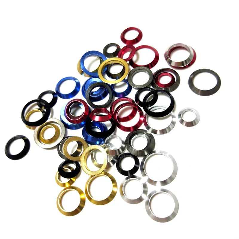 Anneaux de serrage BR Wi&Wa pour montage cannes pêche - Accessoires DIY mix tailles et couleurs