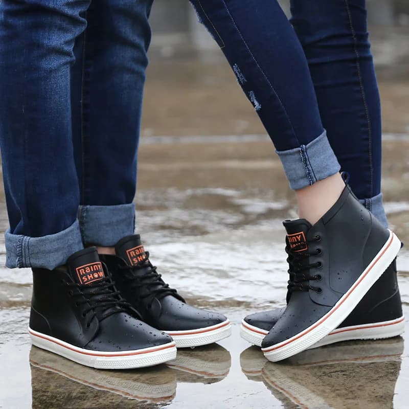 Bottes de pêche courtes caoutchouc homme 2020 neuves jardin loisirs extérieur antidérapantes